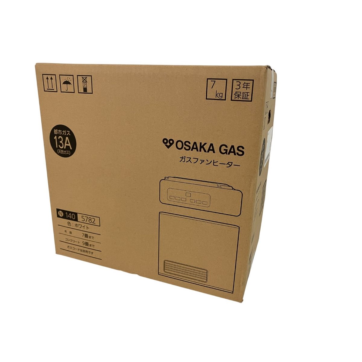 大阪ガス OSAKA GAS ガスファンヒーター 140 5782 都市ガス 13A