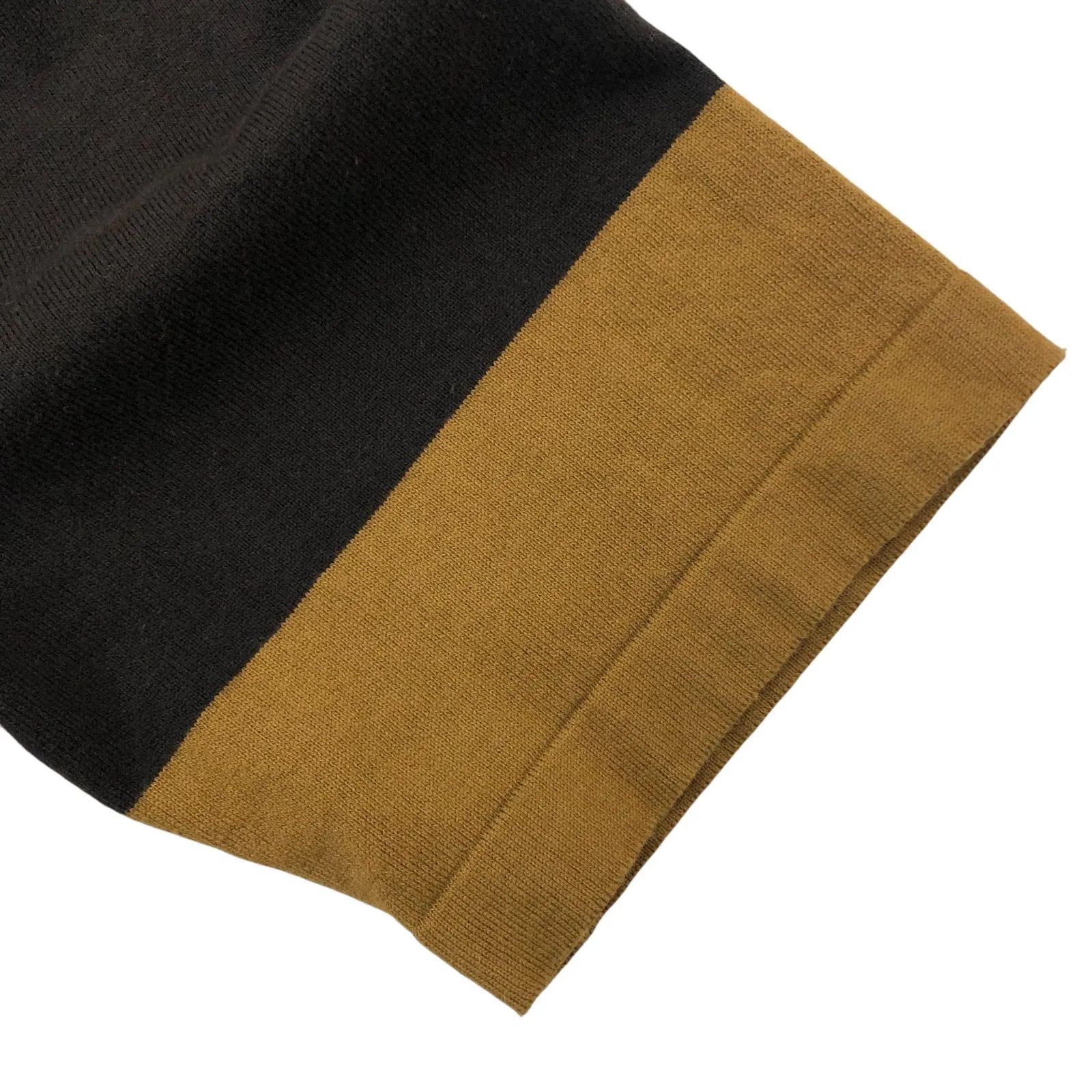 ZM1670 DRIES VAN NOTEN レディース五分袖コットンニット ブラウン系