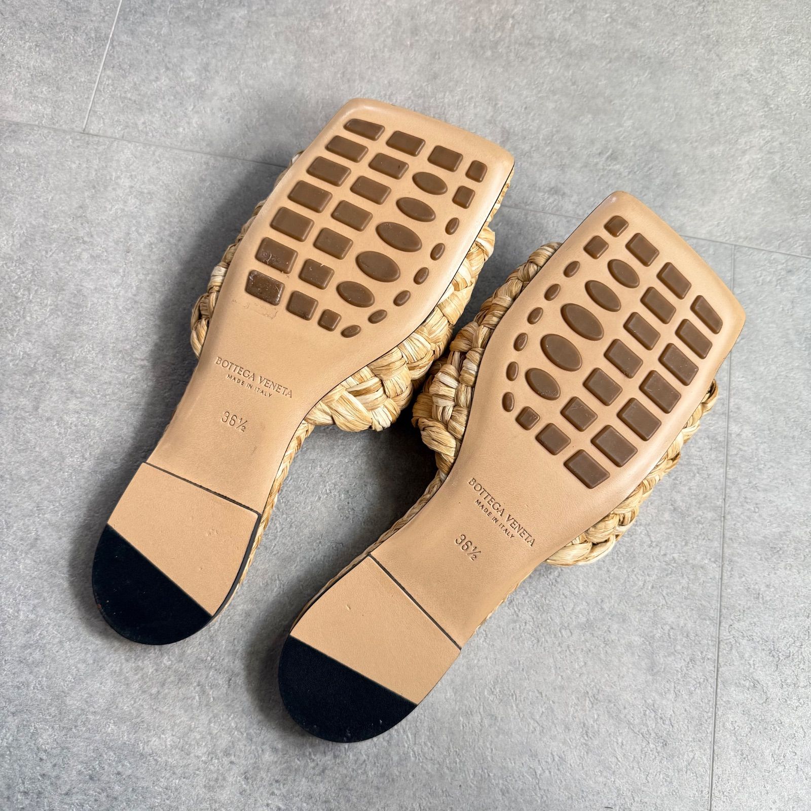 未使用 BOTTEGA VENETA ボッテガヴェネタ リド ミュール 編み込み 