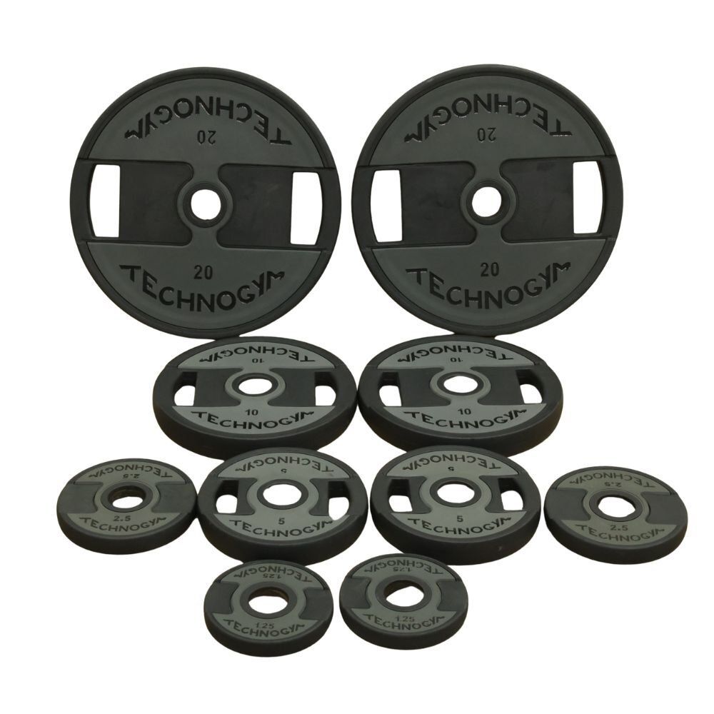 ■送料無料■オリンピックプレート計105kg 追加購入も大歓迎⭐︎ 送料無料】テクノジム オリンピックプレート 20kg×2枚 10kg×2枚 5kg×2