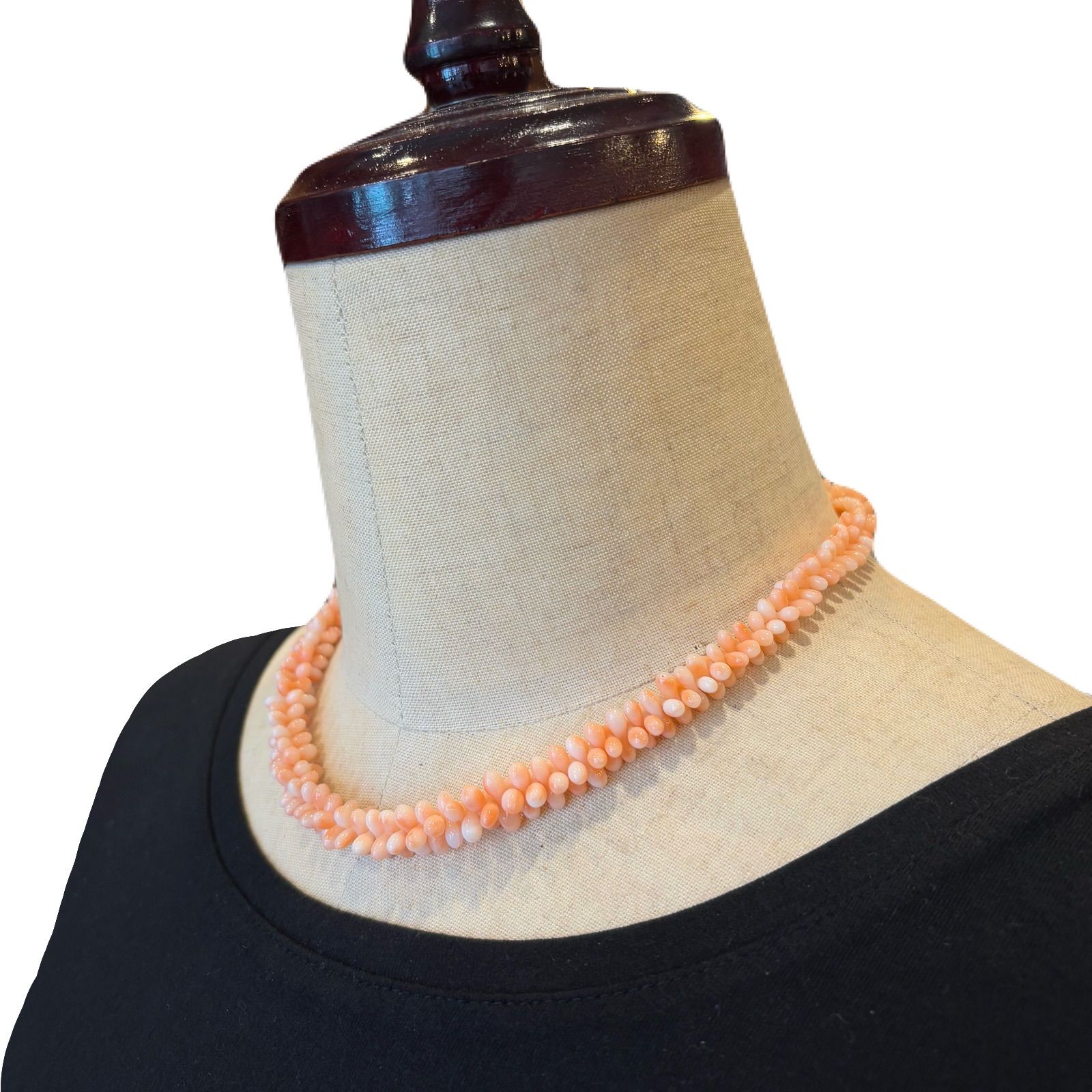 天然桃珊瑚 さざれネックレス シルバー金具 約42cm 上品ピンク - メルカリ