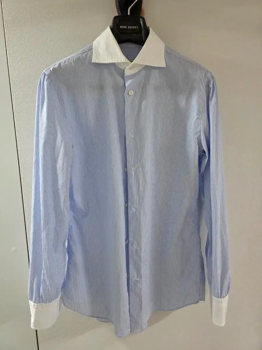 リングヂャケット ナポリ ストライプ フール ハンドメイド シャツ