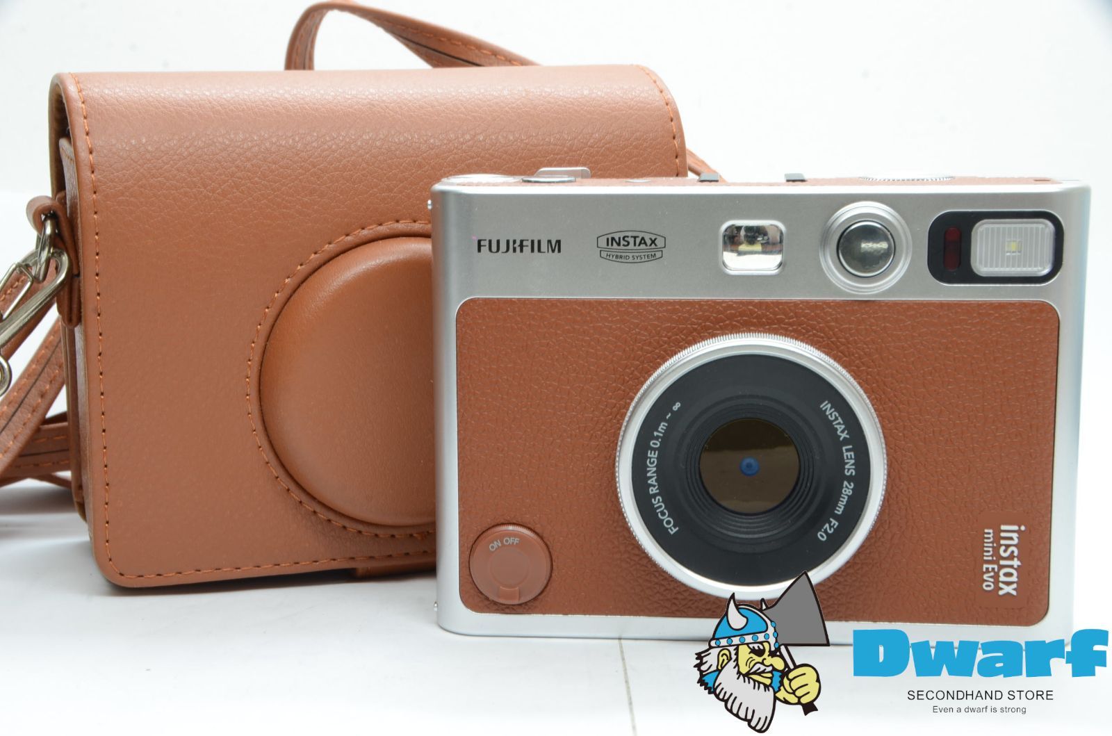 富士フィルム FUJIFILM instax mini Evo チェキ USB Type-C対応 ブラウン ケース付き