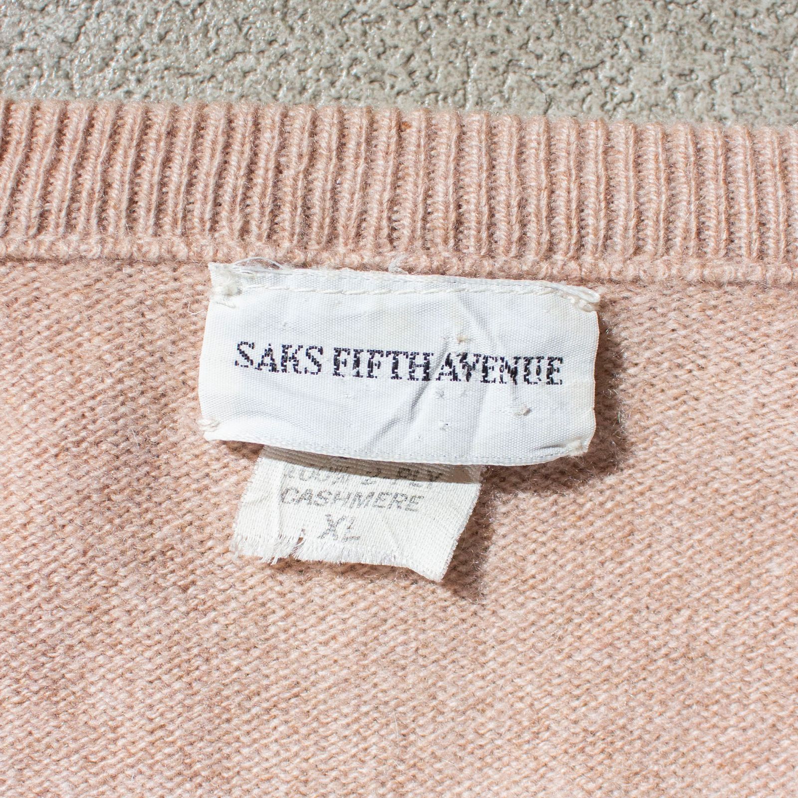 80s ビンテージ SAKS FIFTH AVENUE キャップ カシミヤ