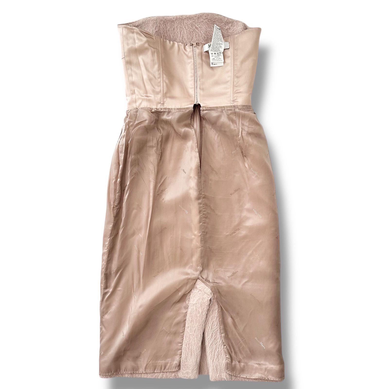 ひざ丈ワンピース MAX MARA ピンク ワンピース エレガント 白タグ