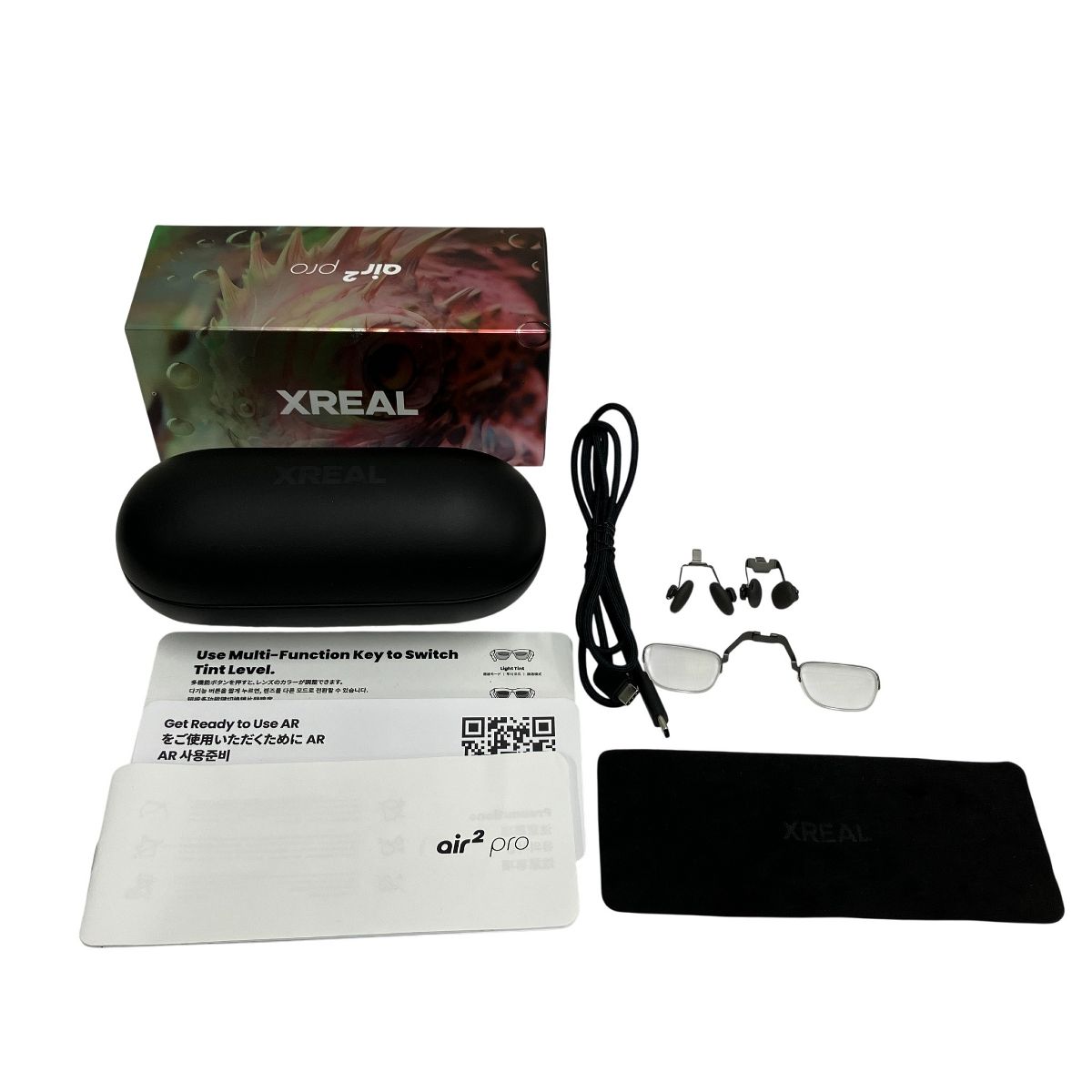 XREAL air2 pro AR Glasses X1003 オーディオ映像機器 ARグラス 中古