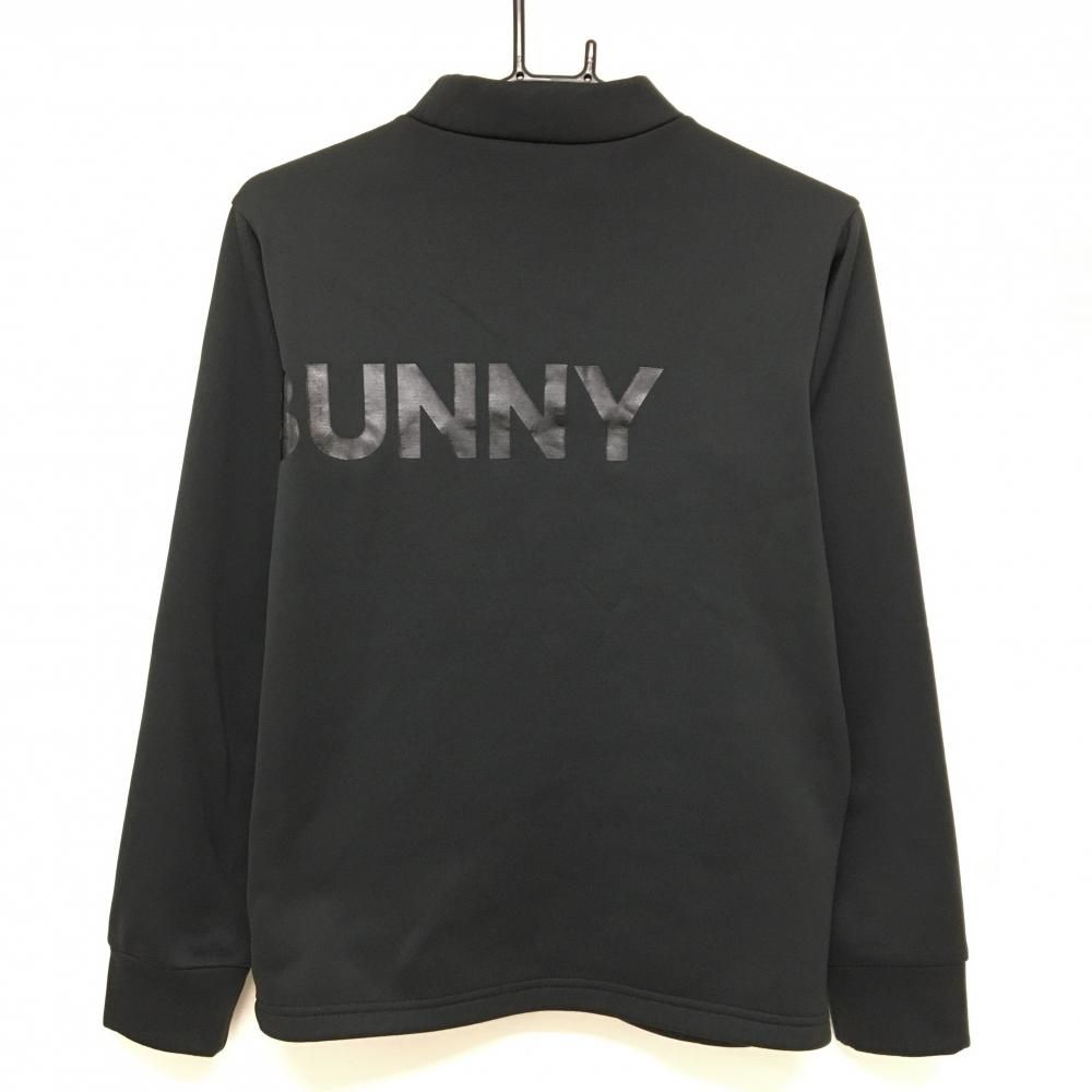 ジャックバニー 長袖ハイネックシャツ 黒 裏起毛 ビッグロゴ