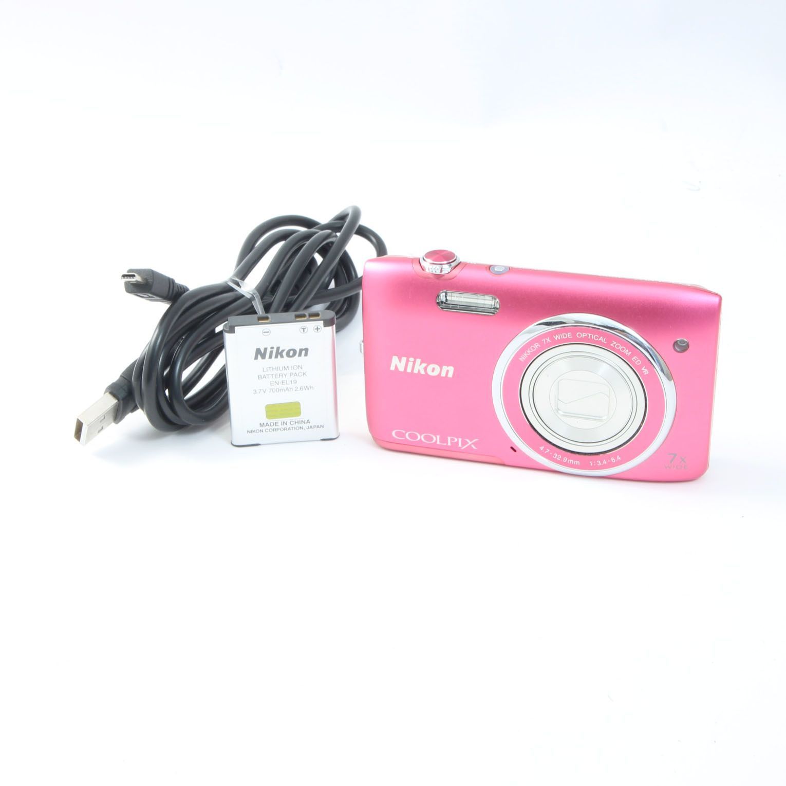 Nikon ニコン COOLPIX S3500 ピンク コンパクトデジタルカメラ - メルカリ