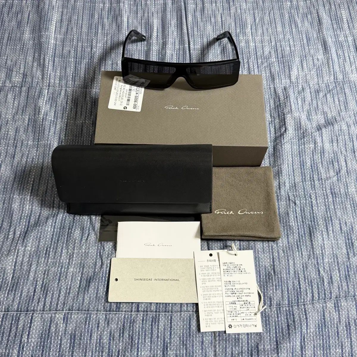 OS RICK OWENS リックオウエンス GETH GUESS ゲス サングラス ブラック