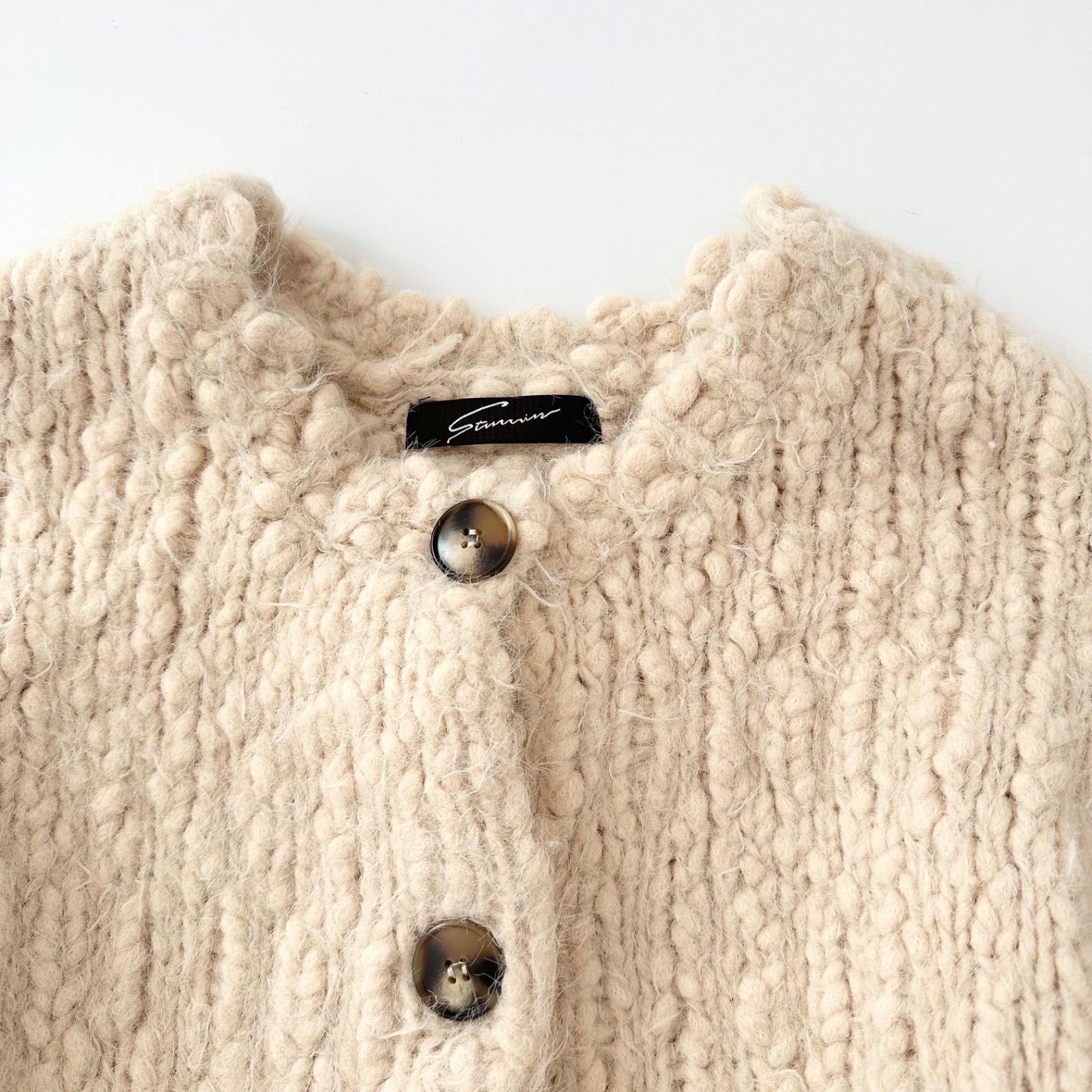 STUNNING LURE スタニングルアー スラブフェザーカーディガン ウール