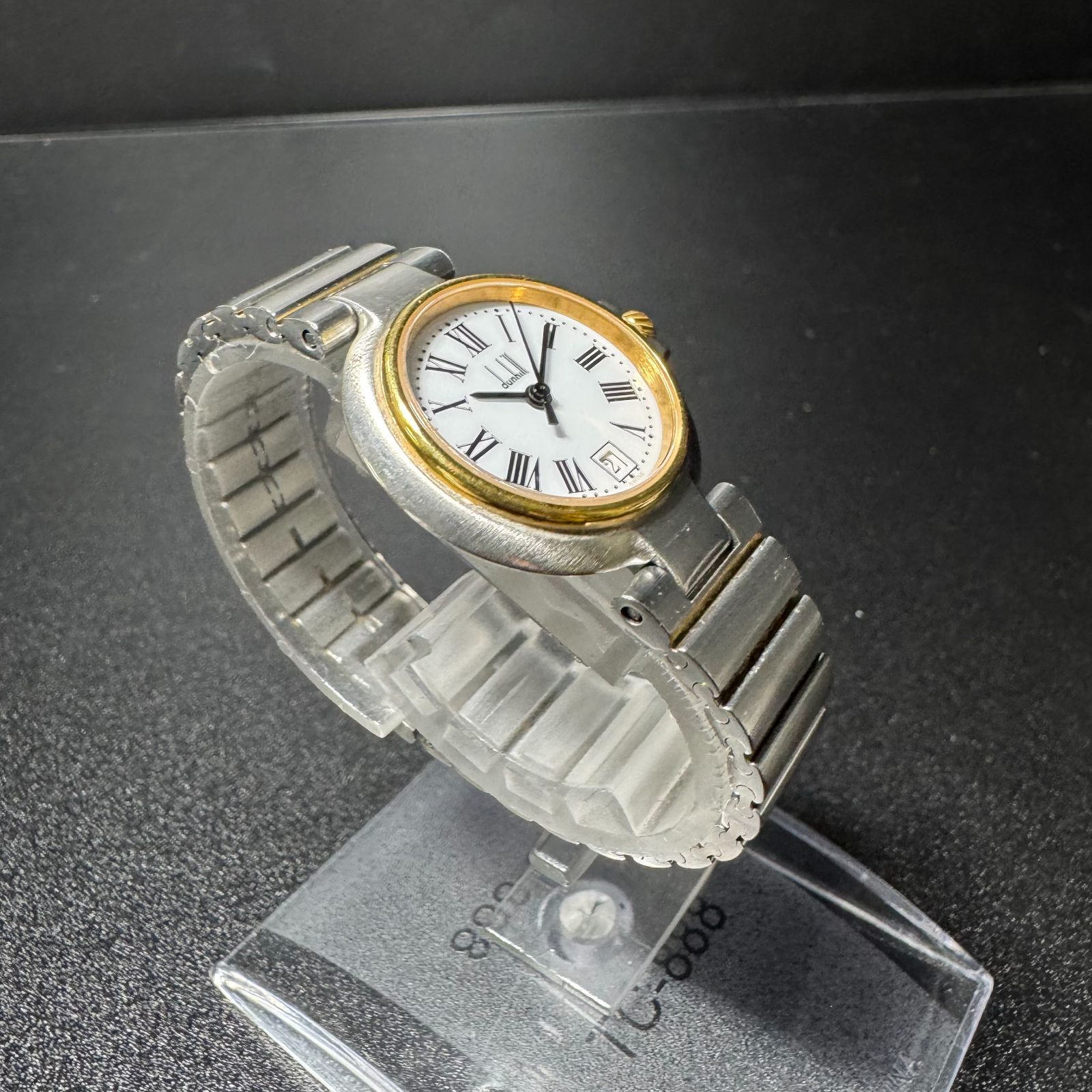 ダンヒル ミレニアム デイト ローマンインデックス 時計 QZ 不動