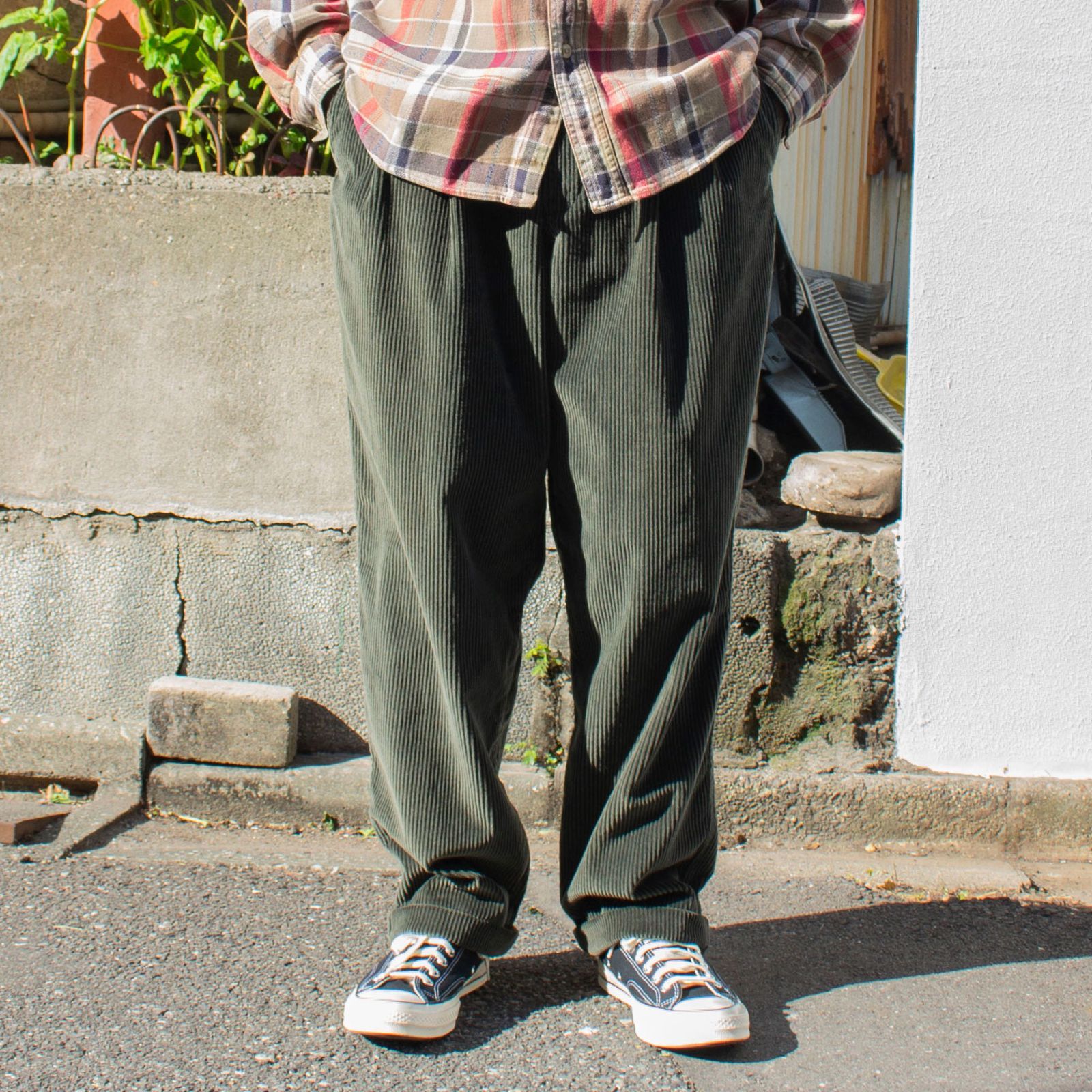 Dockers 90 00 s Corduloy 2 tuck Tousers メンズ 古着 パンツ ドッカーズ 80 アメリカ古着