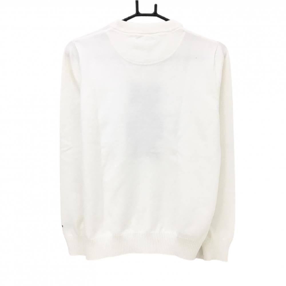 美品】キャロウェイ セーター 白 クマ 袖ロゴ刺しゅう ニット