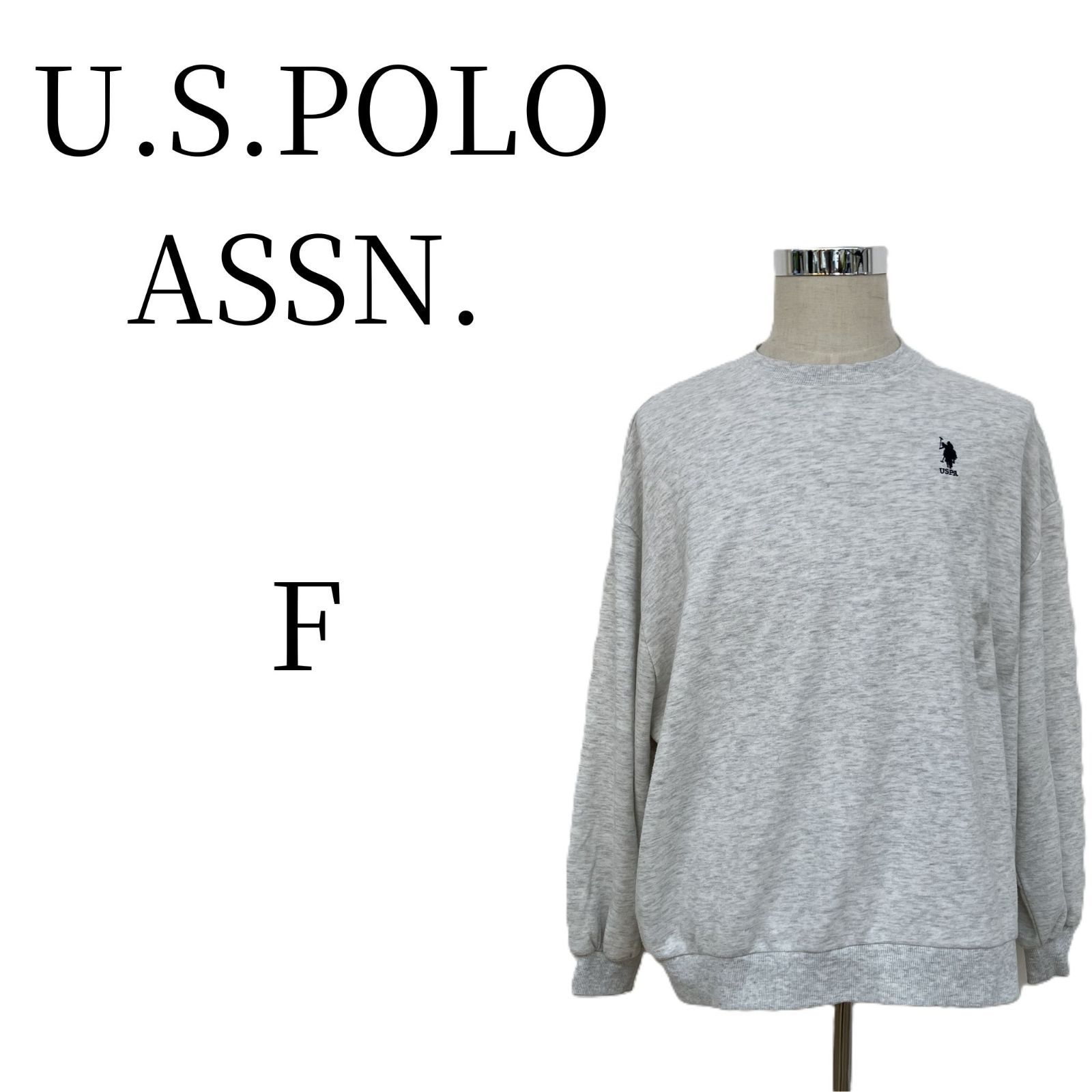 U S POLO ASSN ユーエスポロアッスン グレー 七分 長袖カットソー SIZE HMR 096 34