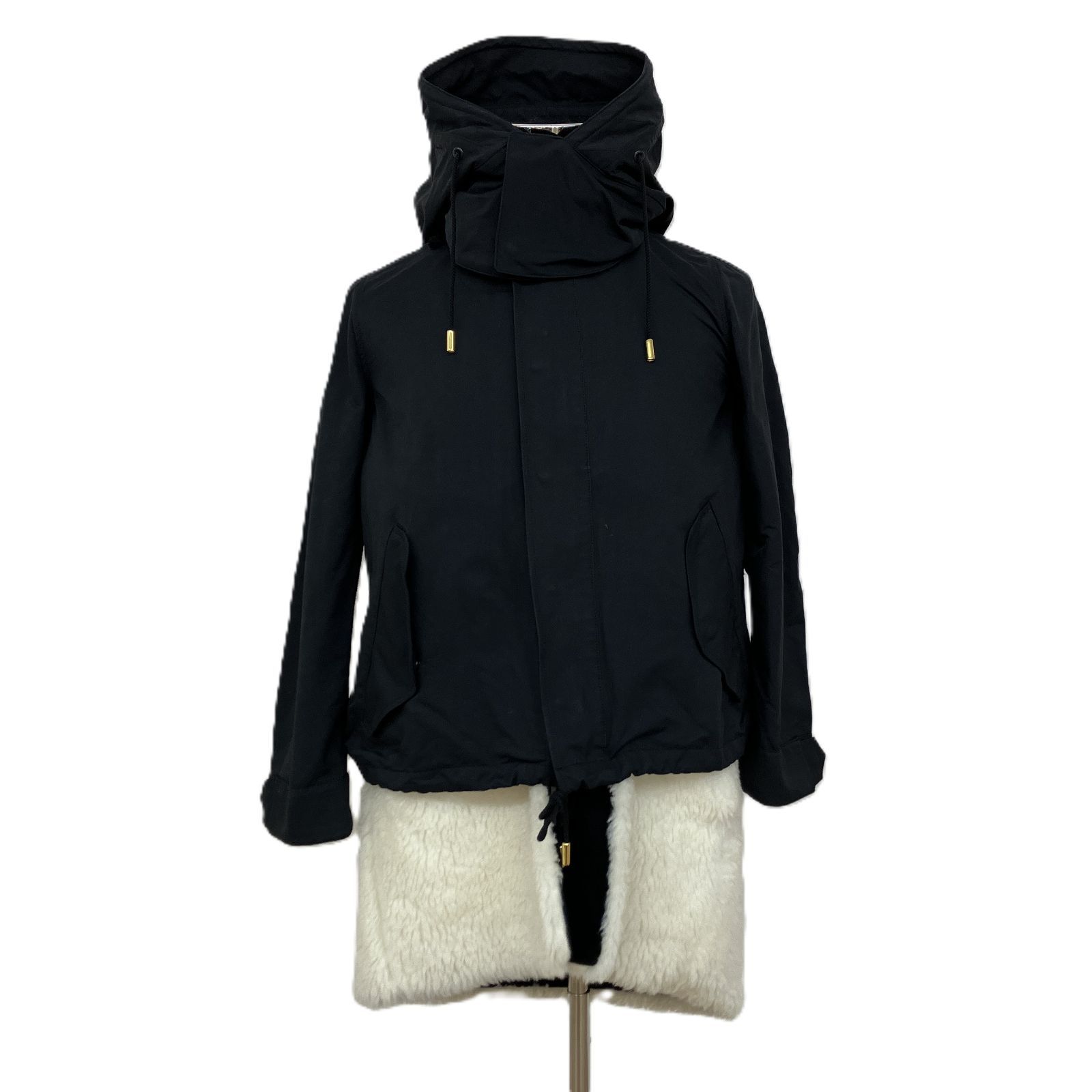 THE RERACS ザリラクス ブラック ホワイト ジャンパー ブルゾン S HMR 096-31