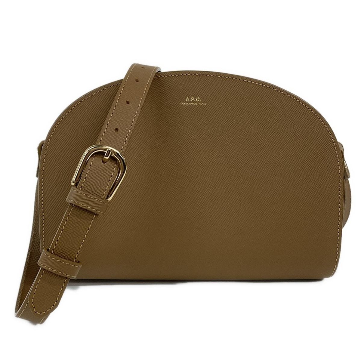 A.P.C.(アーペーセー) ショルダーバッグ ハーフムーン ブラウン 