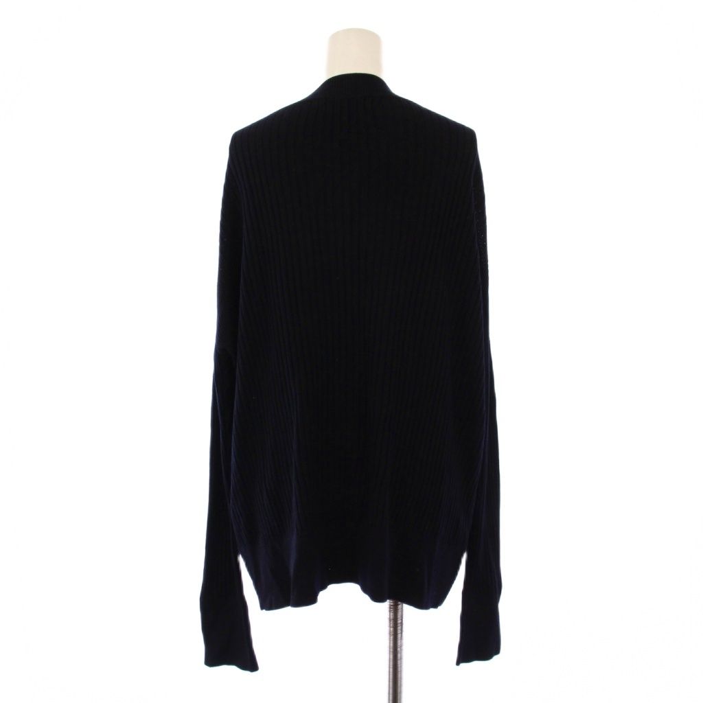  エーピーストゥディオ AP STUDIO アンサンブルニット ロングカーディガン リブ 長袖 Vネック 薄手 ワン ウール混 F 紺 ネイビー BB その他 トップス