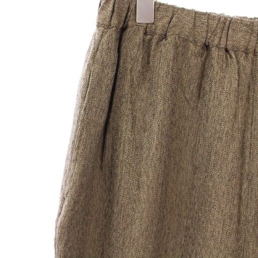  メゾンドソイル maison de soil ワイドパンツ イージー ウエストゴム ワン 無地 1 茶 ブラウン BB その他 パンツ