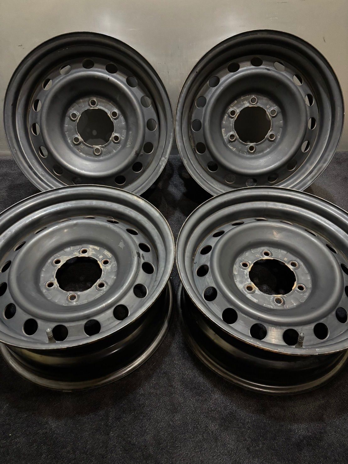 トヨタ FJクルーザー 17インチ 7 5 J 15 139 6 H スチールイール 4本 ハイラックス 1 L 86