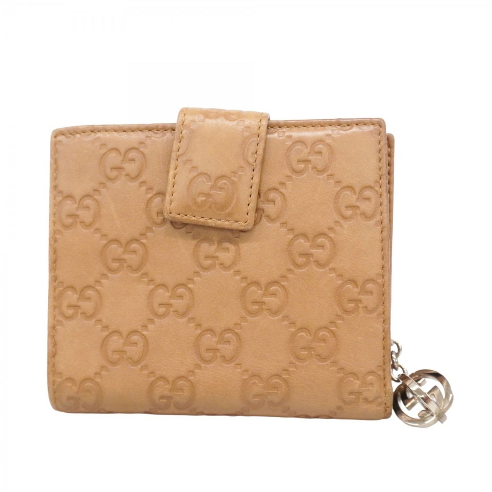 グッチ Gucci 財布 グッチシマ インターロッキングG 233022 レザー ブラウン レディース