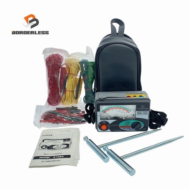 比較的 共立電気 アナログアーステスター 4102 A コード ソフトケース付 コメント必読120070