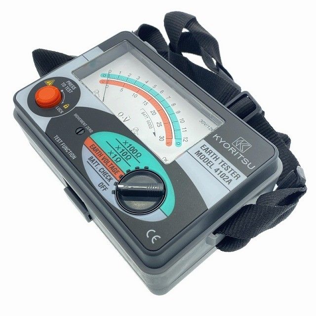 比較的 共立電気 アナログアーステスター 4102 A コード ソフトケース付 コメント必読120070