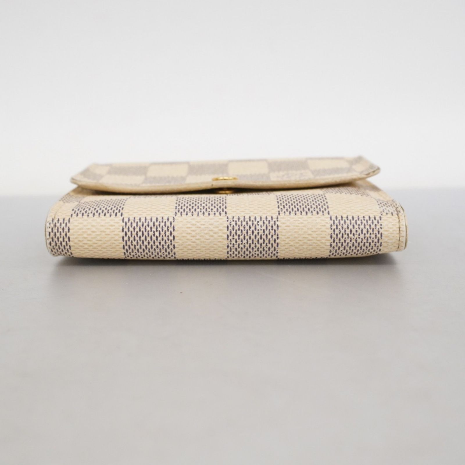 ルイ ヴィトン Louis Vuitton 三つ折り財布 ダミエ アズール ポルトフォイユエリーズ N 61733 ホワイトメンズ レディース