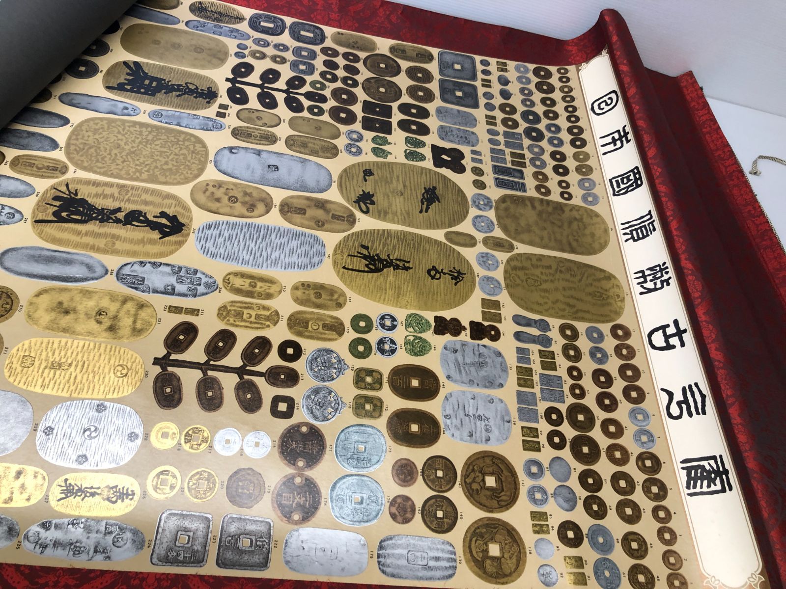 大日本印刷 日本国貨幣古今集 掛け軸 レトロ 和風 - メルカリ