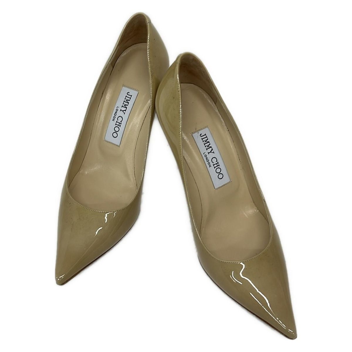 JIMMY CHOO(ジミーチュウ) パンプス 36 1/2 レディース - ベージュ