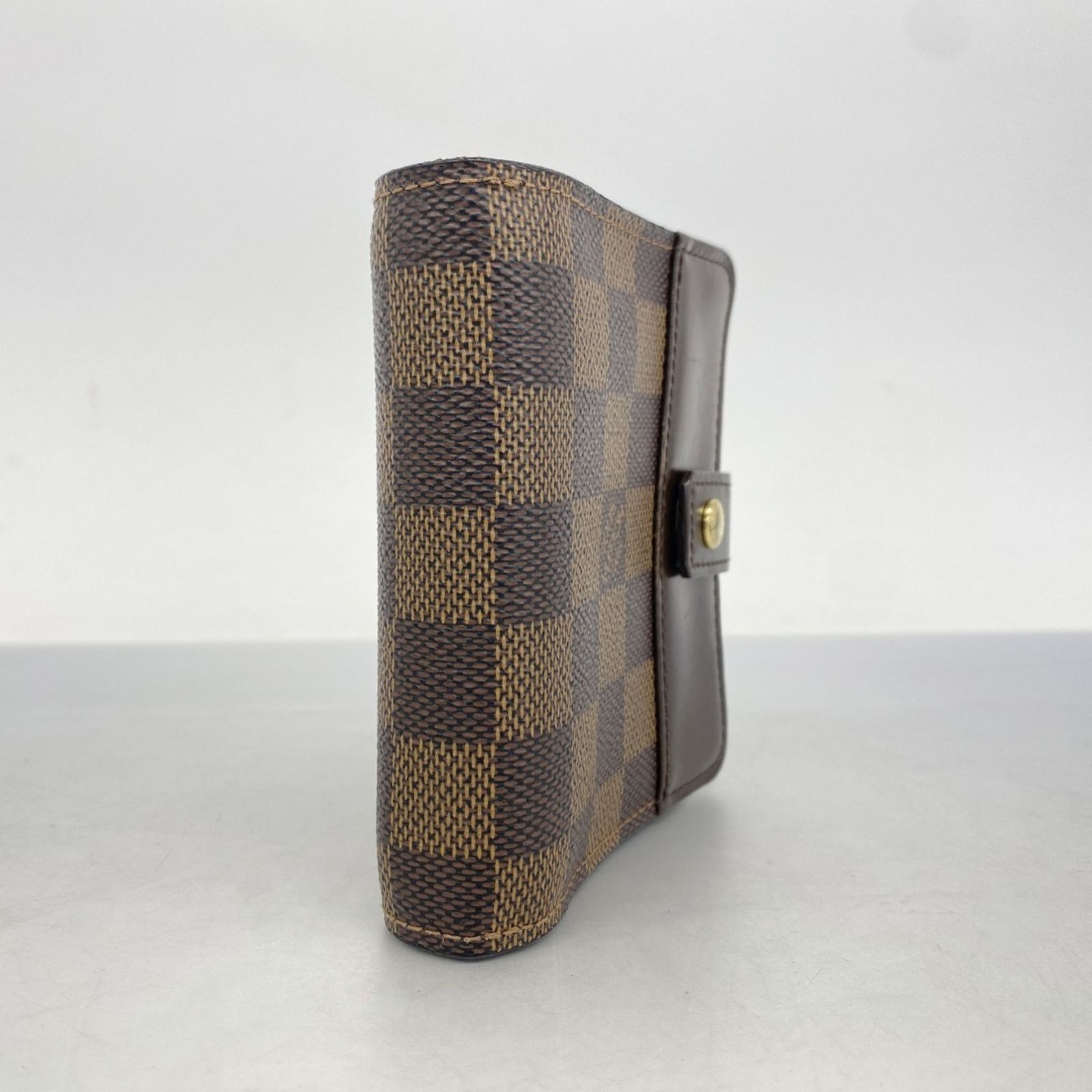 ルイ ヴィトン Louis Vuitton 財布 ダミエ コンパクトジップ N 61668 エベヌレディース