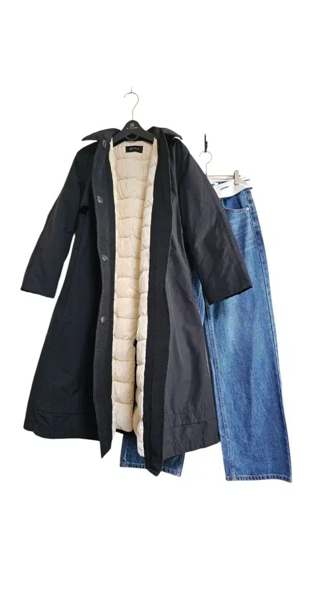 ハンサム マイン 145万円|トレンチコート グースダウン|76|44 55|バスト断面55