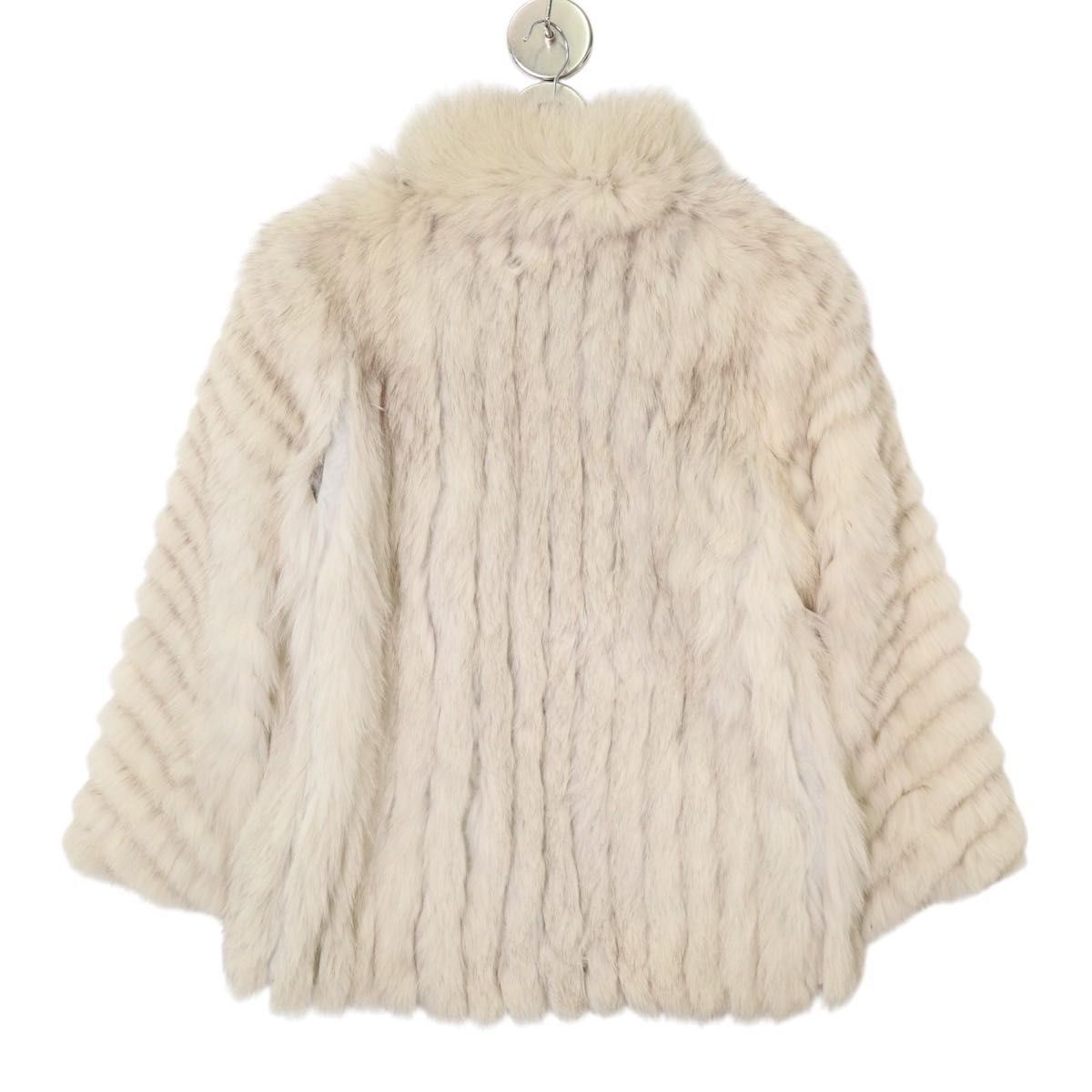 高級】SAGA FOX サガフォックス ホワイト フォックスファー リアル