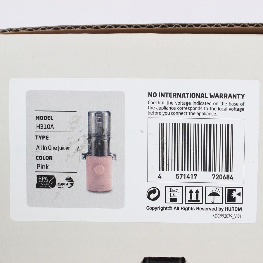 新品】HUROM H310A-BAC04PK サクラピンク スロージューサー ヒューロム