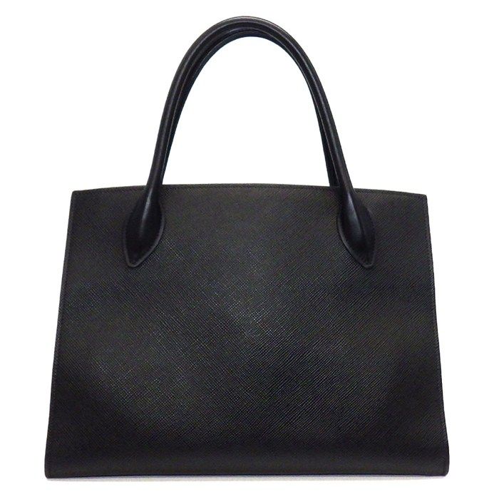 プラダ PRADA ハンドバッグ ショルダーバッグ モノクローム ミディアム 1 BA 155 ネロ サフィアーノレザー ゴールド金具