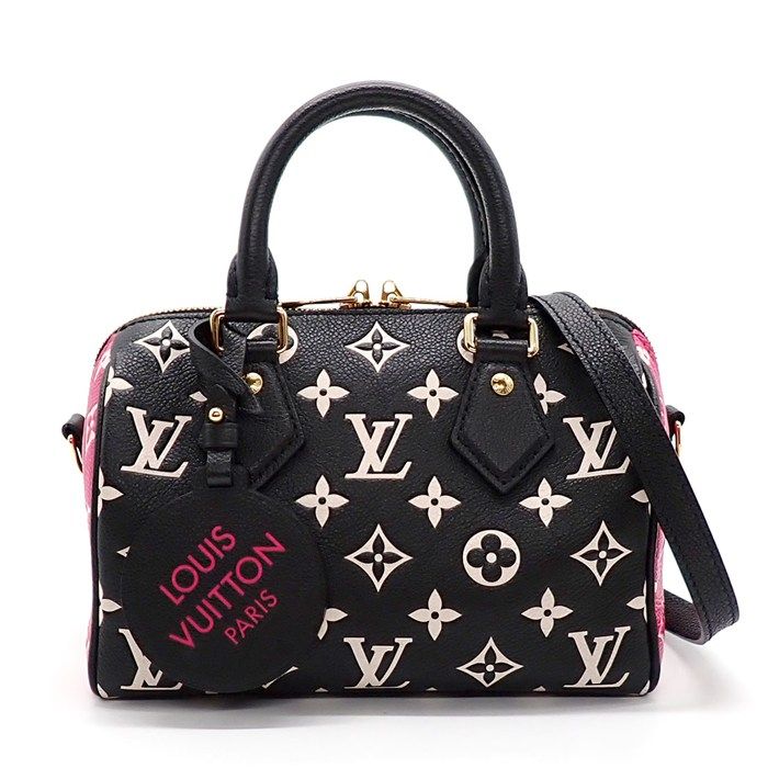 ルイ ヴィトン LOUIS VUITTON ショルダー ハンドバッグ スピーディ バンドリエール20 M 46088 モノグラム アンプラント レザー