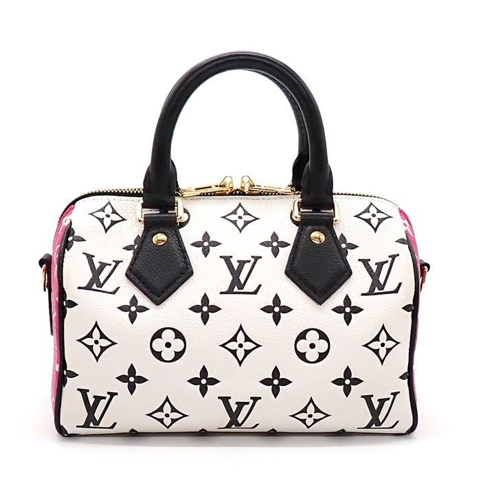 ルイ ヴィトン LOUIS VUITTON ショルダー ハンドバッグ スピーディ バンドリエール20 M 46088 モノグラム アンプラント レザー