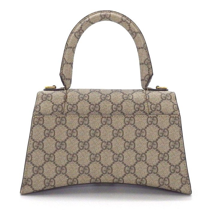 グッチ GUCCI x バレンシアガ ザ ハッカープロジェクト アワーグラス スモールバッグ 681697 GGスプリームキャンバス