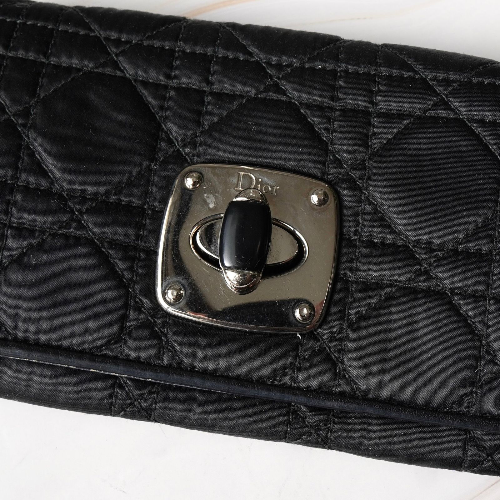 クリスチャン ディオール カナージュ ターンロック ナイロン / レザー