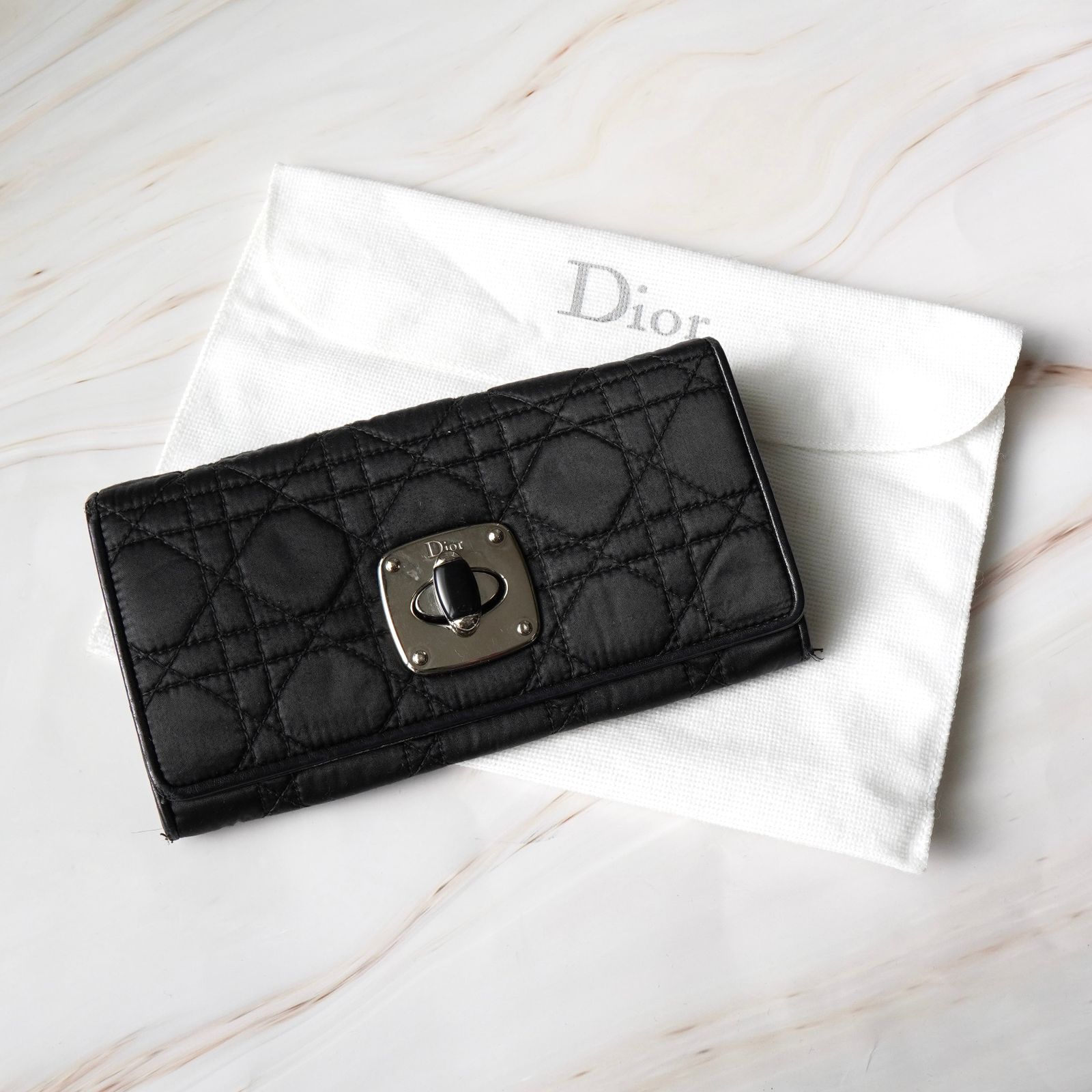 クリスチャン ディオール カナージュ ターンロック ナイロン / レザー