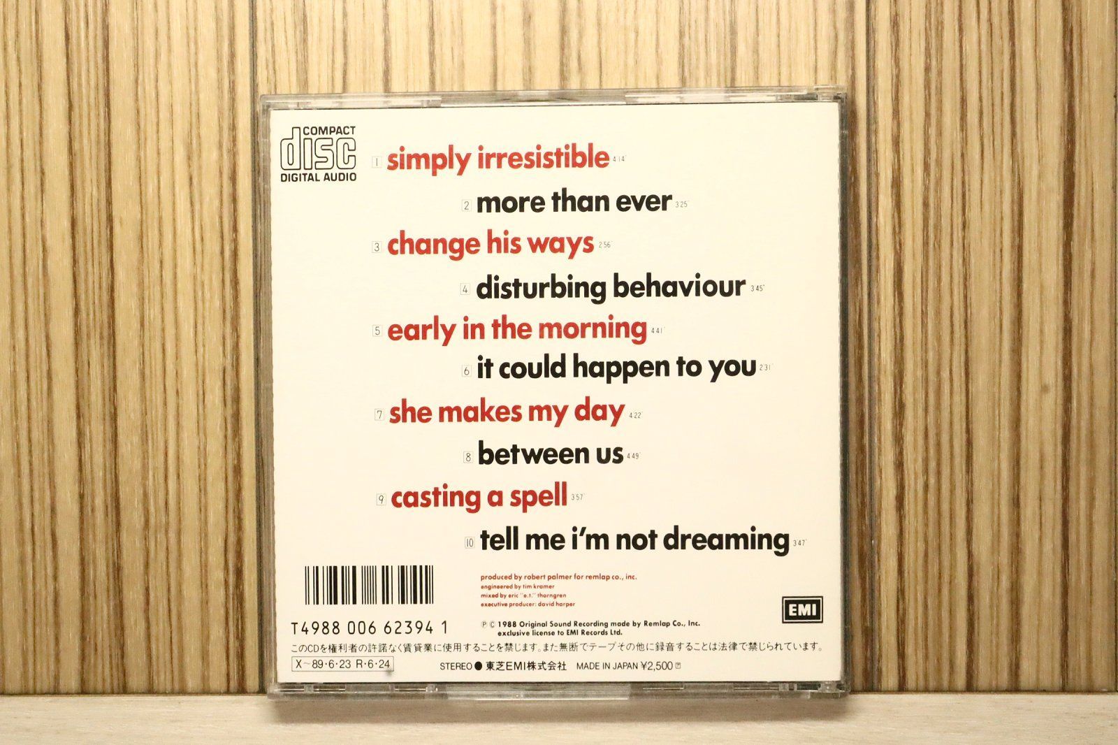 国内盤CD☆ロバート・パーマー/Robert Palmer□ HEAVY NOVA 【CP255651