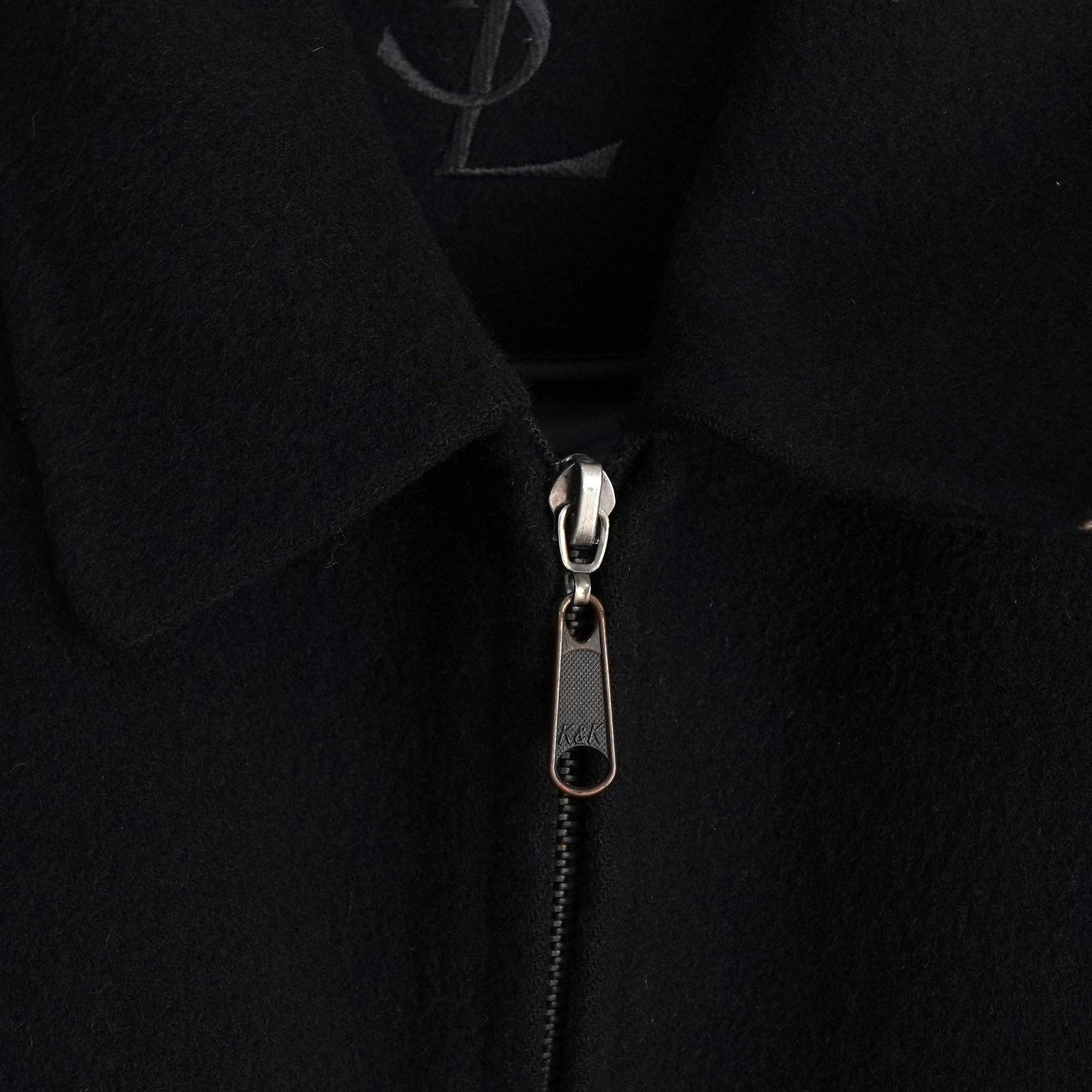 イヴ サンローラン ヴィンテージ YSLロゴ ウールジャケット ブラック