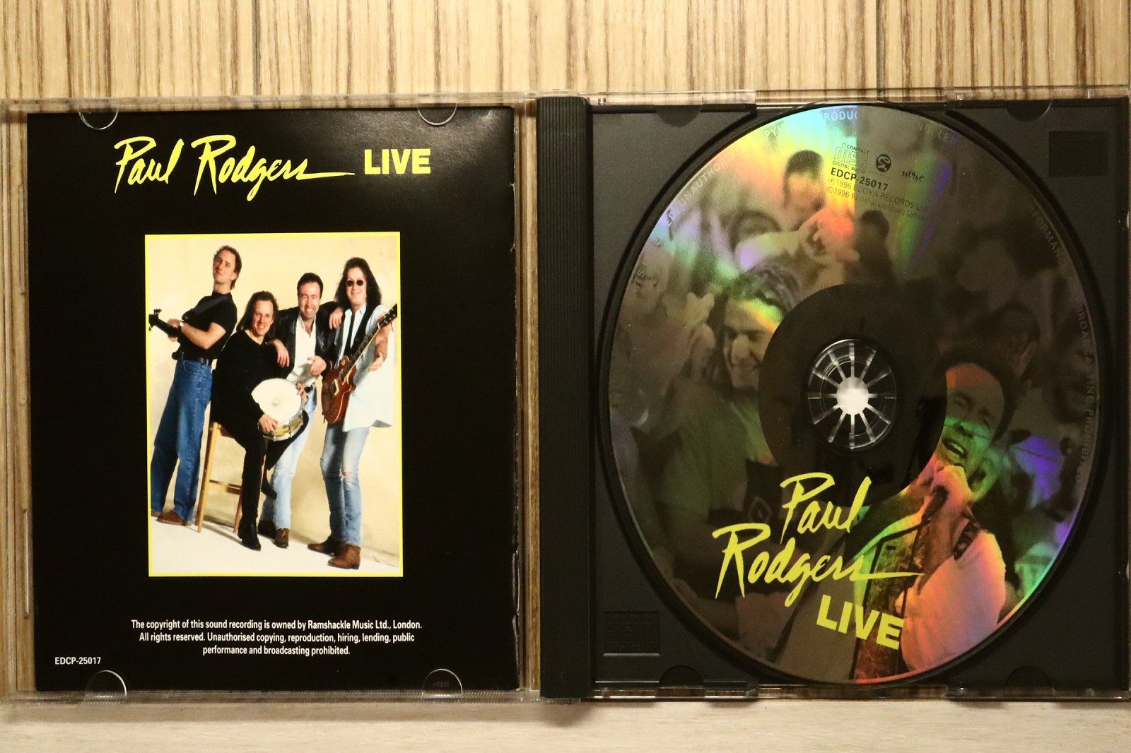 国内盤CD☆ポール・ロジャース/Paul Rodgers□ ライブ 【EDCP25017