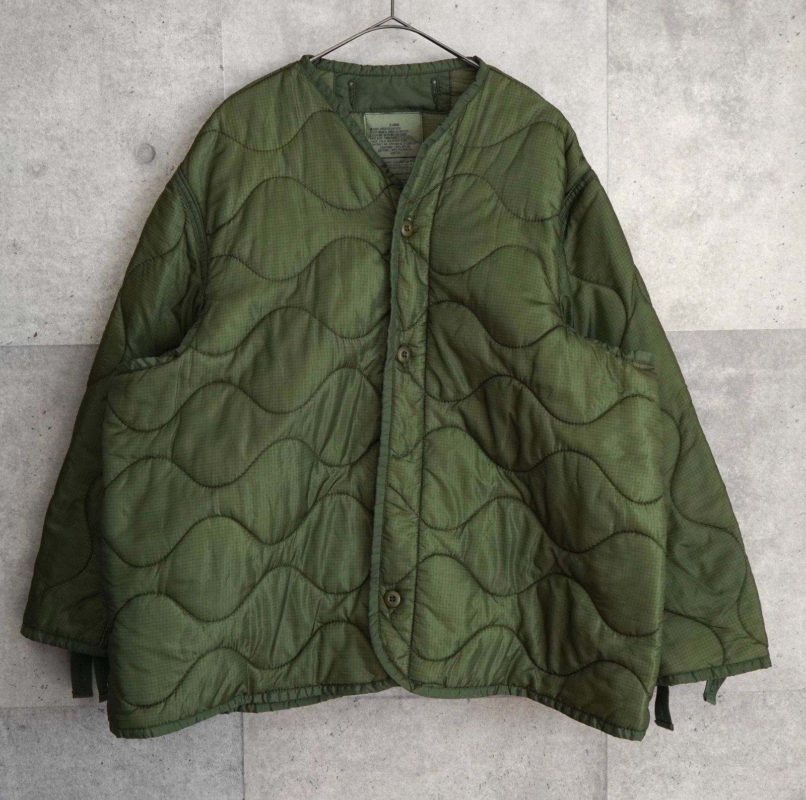 U.S.ARMY M-65 ライナー キルティングジャケット カーキ