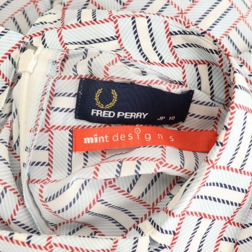 フレッドペリー FRED PERRY × mintdesigns 総柄ワンピース 10 マルチ
