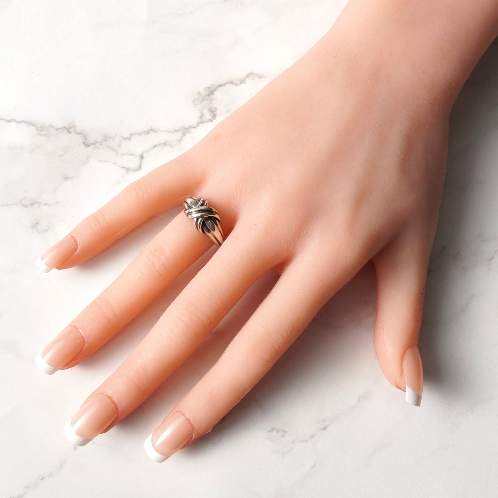 ティファニー 1990年製 シグネチャー シルバー925 指輪 リング 9号