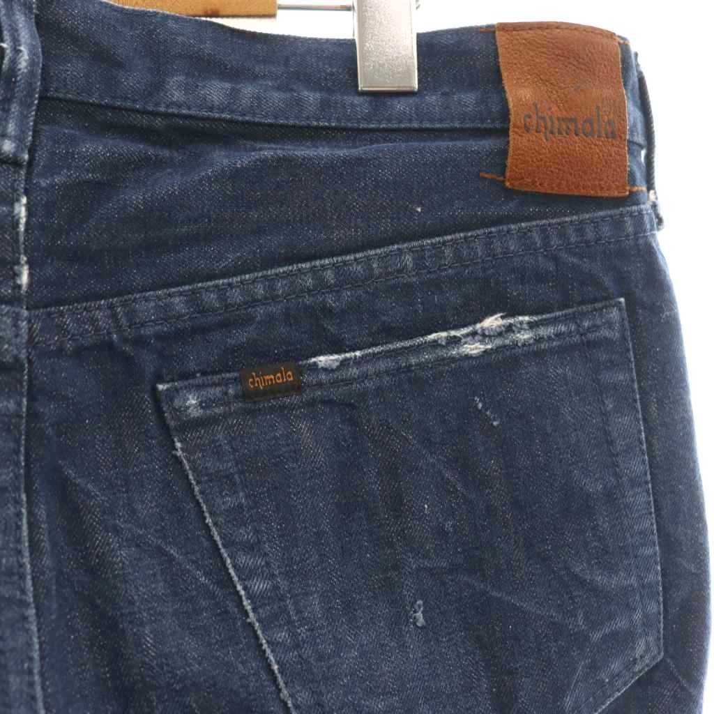チマラ chimala ダメージ デニムパンツ ジーンズ ボタンフライ カット
