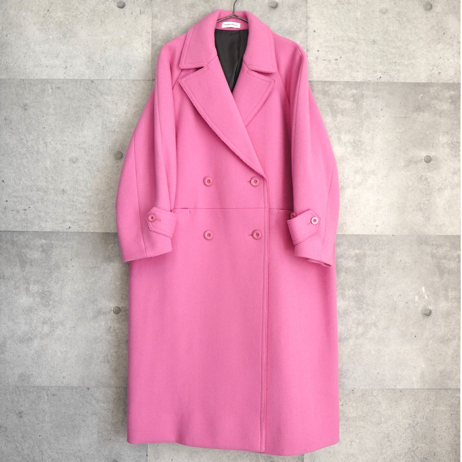 メゾンスペシャル Super140 Melton Double Coat ウール ロングコート