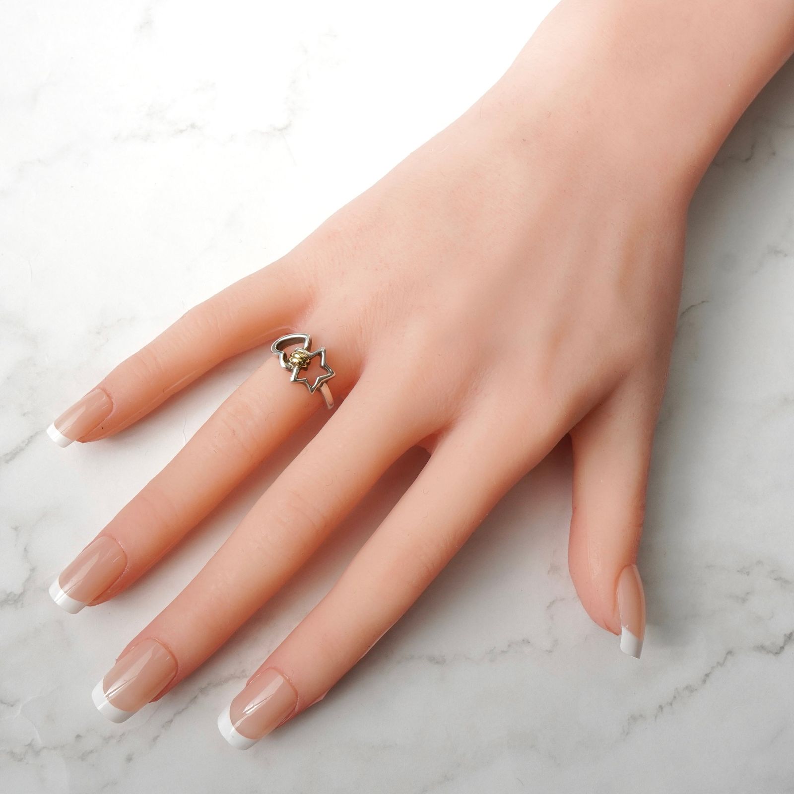 ティファニー 1990年製 ハート スター 指輪 リング シルバー925 10.5号