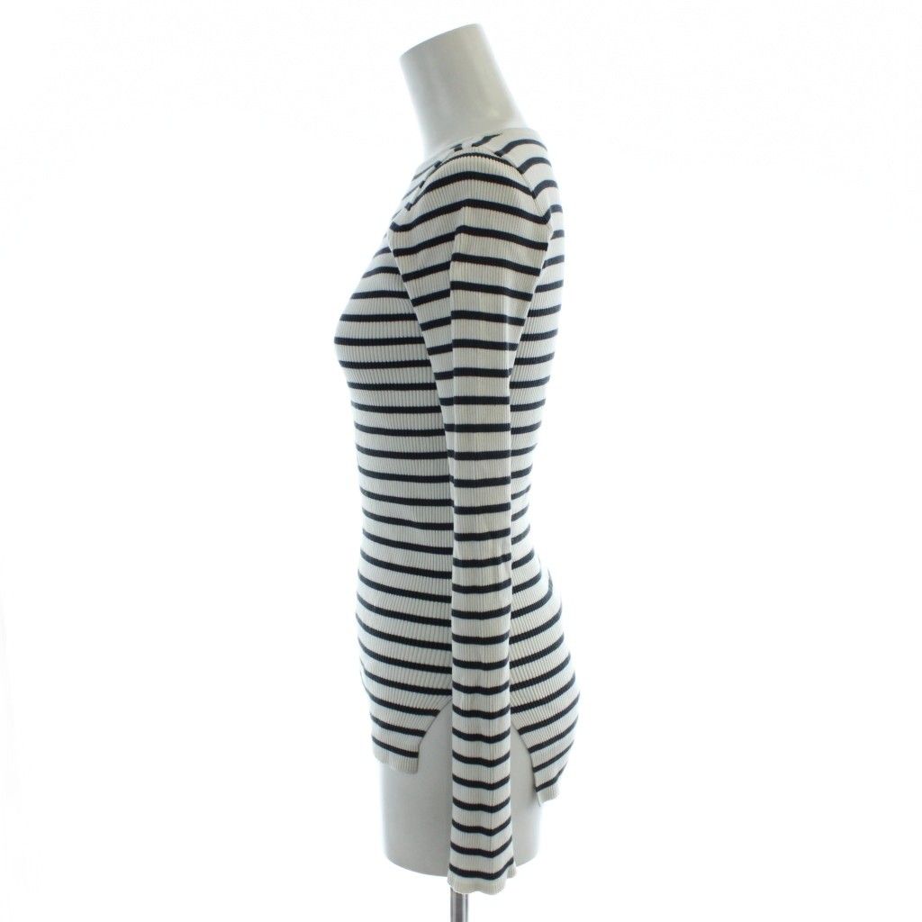 オーラリー AURALEE ロンハーマン別注 ボーダーリブカットソー 0 白