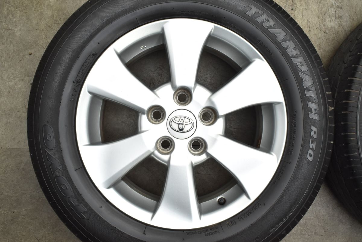  交換用に トヨタ 20 アルファード ヴェルファイア 16 in 6 5 J 33 PCD 114 3 トーヨー トランパス R 30 215 65 ホイールのみ販売可 16インチ タイヤ ホイールセット